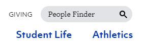 People Finder in the search bar.