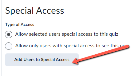  Add Users to Special Access 