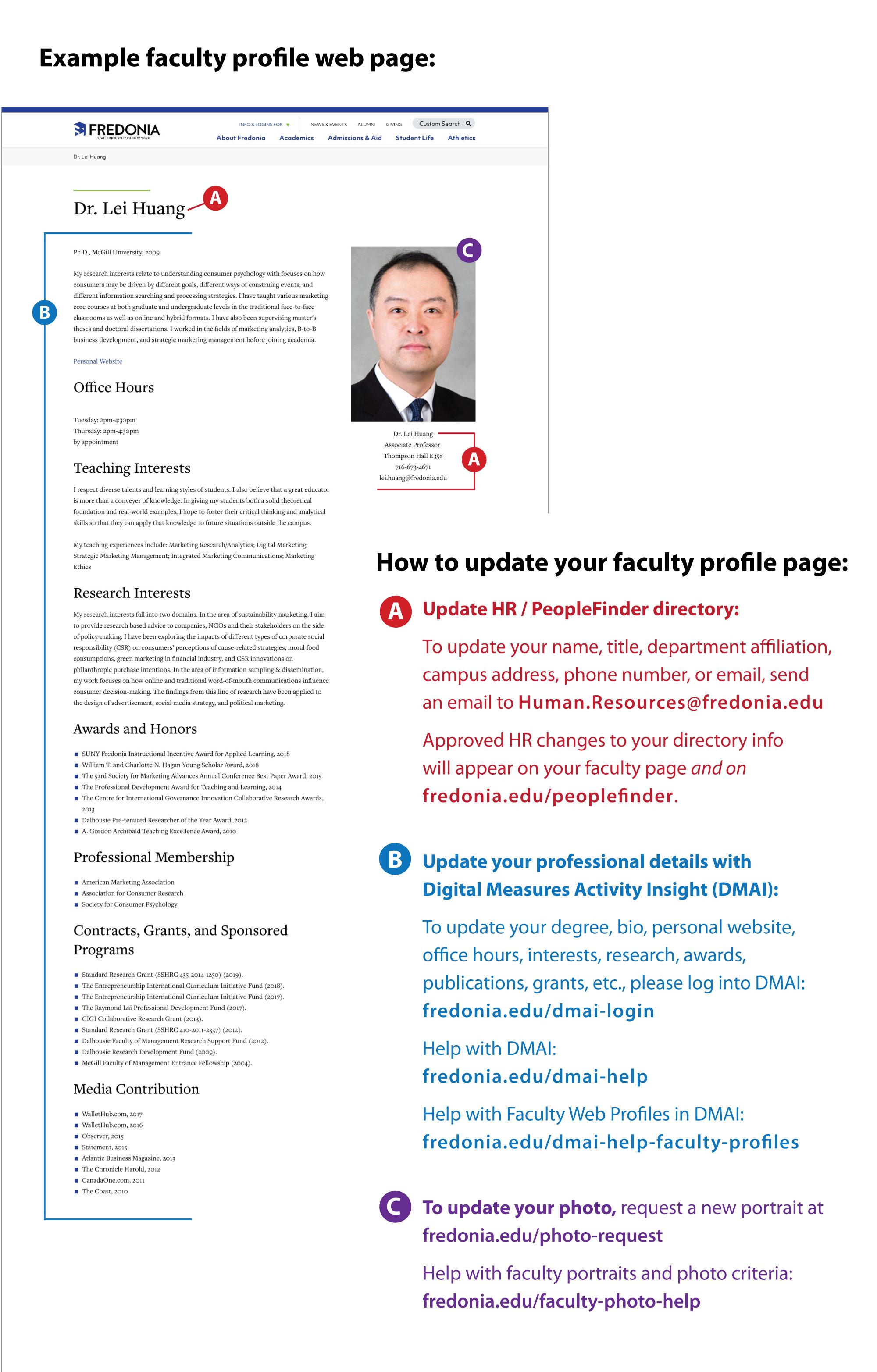 Sample Faculty Web Profile