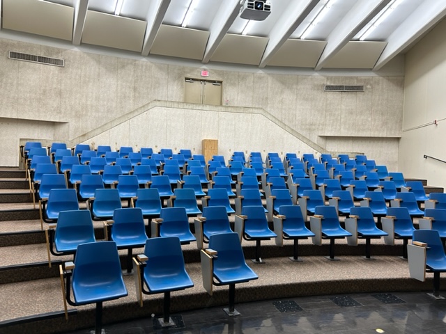 Back of the classroom with student seating.