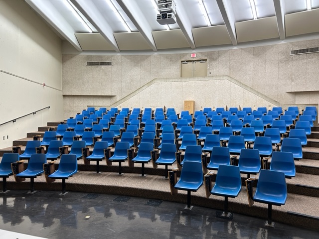 Back of the classroom with student seats