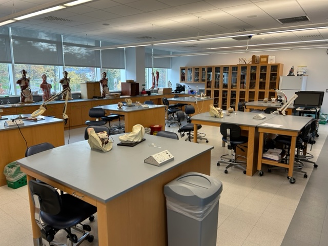 Back of the classroom with student lab stations