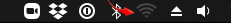 A red arrow pointing at the wifi logo