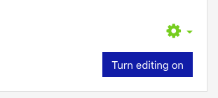 Turn editing on button in OnCourse